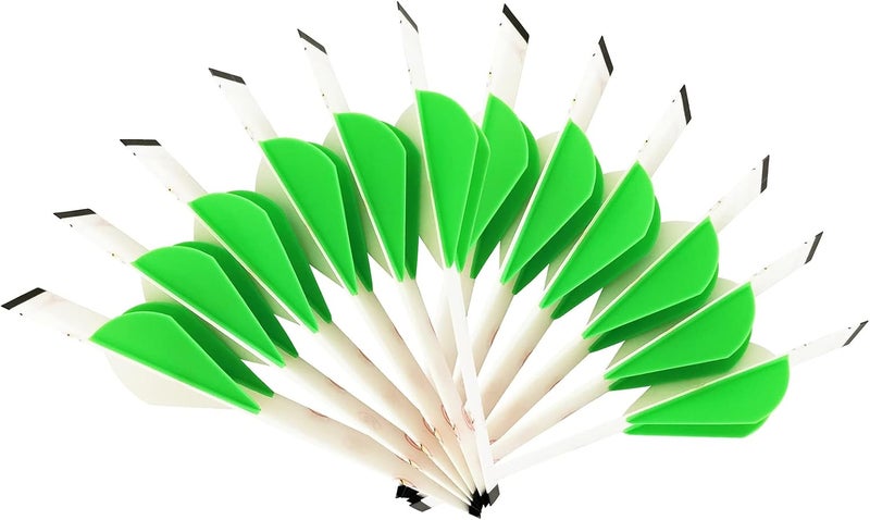 LEANPRO Store 12-Pack Shrink Fletch with 2 Inch Vanes, Stretch Arrow Wraps Universal Fit for Arrows and Bolts, DIY Archery Fletching Tool - Image 2